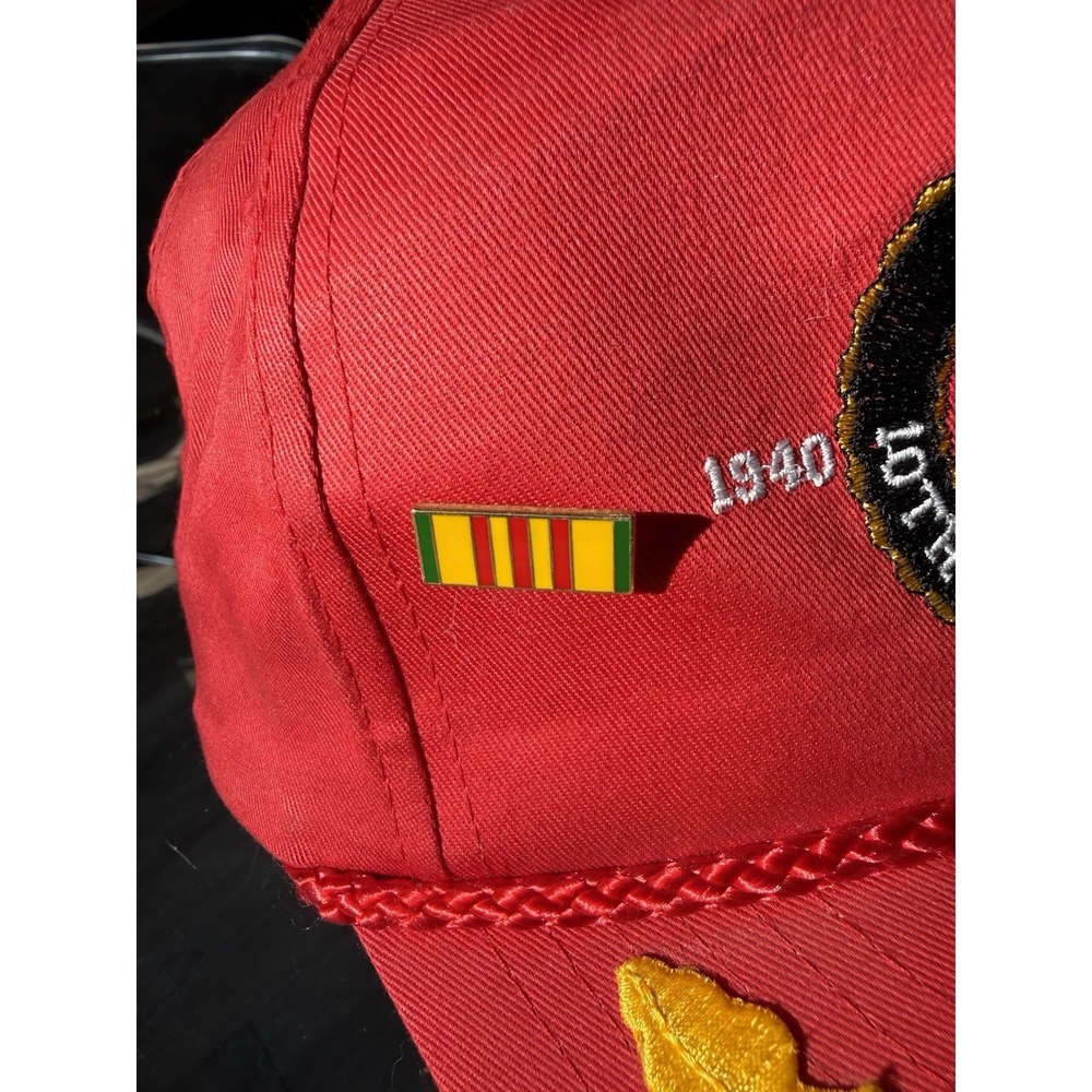 Vintage USMC United States Marine Corps Trucker Snapback Hat Cap Pins Gold Leaf - Picture 4 of 6
